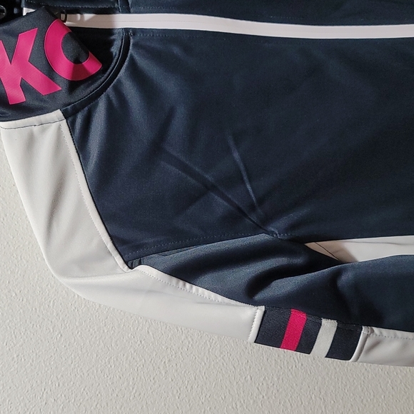 COPY - MARC ECKO CUT & SEW ZIP UP TRACK JACKET NAVY HOT PINK ATHLEISURE MENS … - Picture 4 of 16
